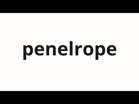 How to pronounce penelrope | 페넬로페 (Penelope in Korean)