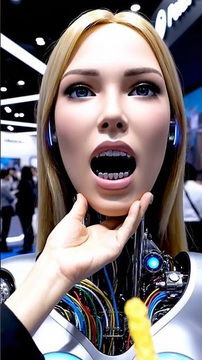 Hyperrealistic Humanoid Robot Demo at Tech Expo | Lifelike Facial Motion & AI Interaction