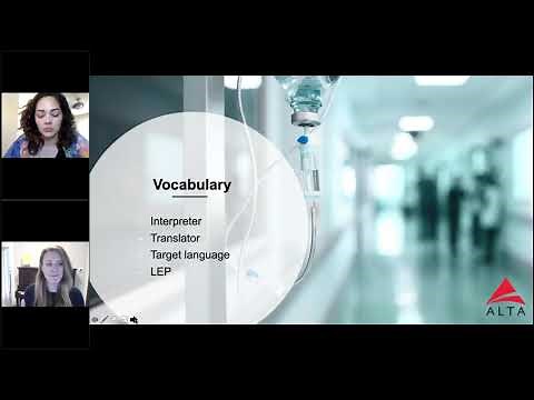 ALTA Interpreter Training Join us to hear all the updates on these unique training programs!
