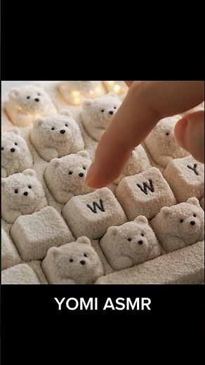 Fluffy Bear Keycaps… Softest ASMR Ever 🧸✨AI ASMR