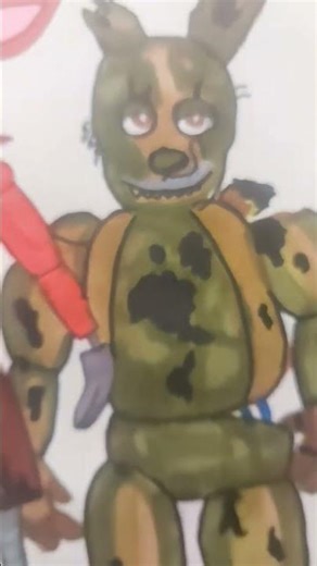 spring trap drawing #art #drawing #sketchful #fnaf #springtrap #shorts #freddy #Chica #bonnie