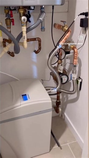 Water boss installation 700 series #plumbing #watersoftener