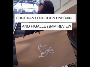 Louboutin unboxing and Review Pigalle 85 mm
