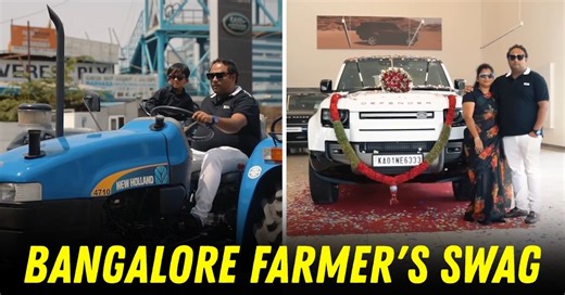 Indian Farmer Drives To Land Rover Showroom In A Tractor: Buys A Defender [Video]