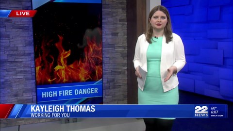 Elevated fire risk expected due to strong winds, low humidity