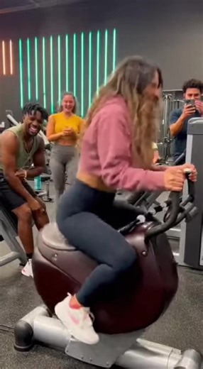 Runaway Mechanical Car Causes Laughter in Gym