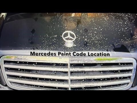 Mercedes Paint Code; How to Find It on ANY Model!