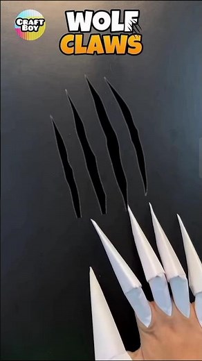 how to make paper claws || ninja weapon ||