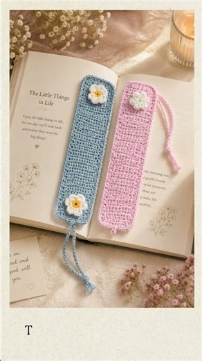5-minute crochet bookmarks that actually look cute #crochet #diy #tutorial