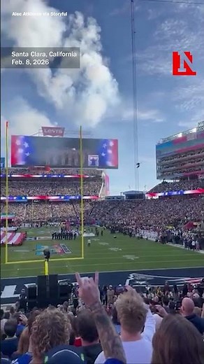 Air Force Jets Soar Over Super Bowl LX Stadium During National Anthem