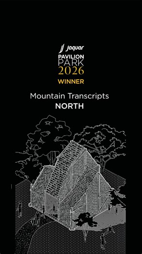 STIR on Instagram: "NORTH unveils their pavilion for the Jaquar Pavilion Park ‘Mountain Transcripts’ at ADFF:STIR Mumbai 2026! “This is what we do at NORTH, we revive old Himalayan architecture for a sustainable, climate-responsive future,” says Rahul Bhushan and Mountain Transcripts brings this vision to life – a deconstructed Himalayan temple rising in the city, where layered wooden roofs and a woven timber skin transform reclaimed wood into light and texture, creating a space that celebrates