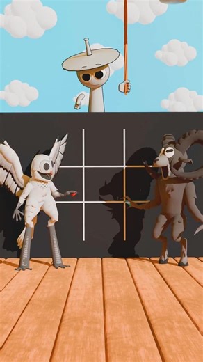 Tung Tung Sahur vs Ballerina Cappuccino — who wins the Tic-Tac-Toe battle?