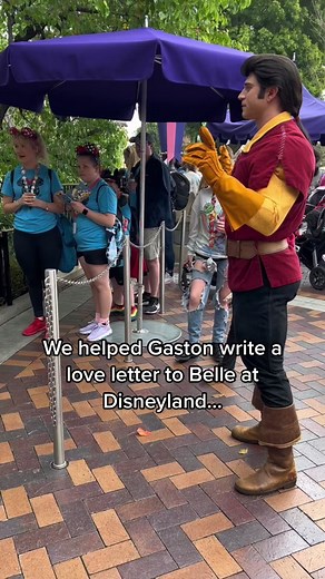 Gaston's Rejected Love Letter to Belle at Disneyland