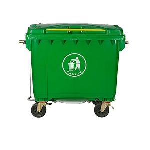 [Hot Item] Custom Logo Portable Sorting Trash Can with Wheels Outdoor Large Capacity Thickened Waste Bin