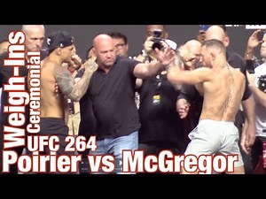 UFC 264 Ceremonial Weigh-Ins: Poirier vs McGregor 3