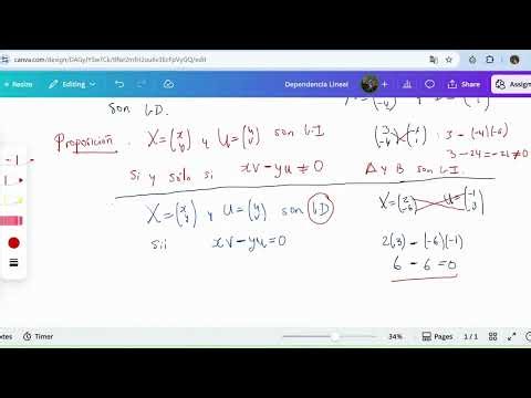 Dependencia e independencia lineal
