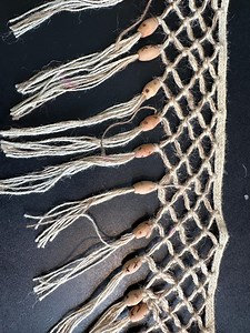 Macrame Beaded Jute Trim - Etsy