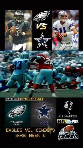 Madden NFL 06 - 2005 Philadelphia Eagles vs. 2005 Dallas Cowboys | 2025 NFL Week 12