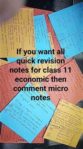class 11 economic cheatsheet for quick revision