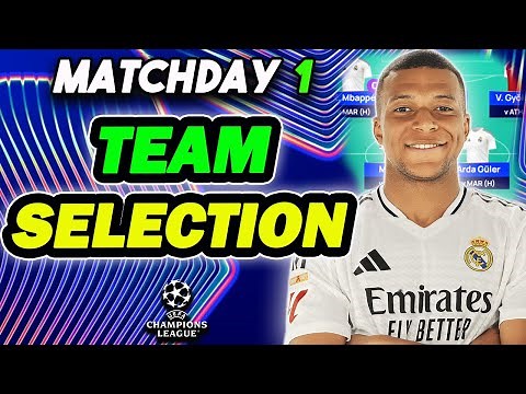 UCL FANTASY MATCHDAY 1 TEAM SELECTION | Champions League Fantasy Tips 2025/26