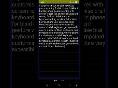 customise brail keyboard gestures very accessible for blind fully customisation updated TalkBack