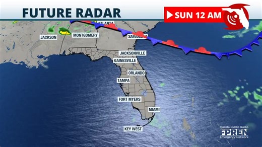 THIS IS THE SEA BREEZE! Check out how the sea breeze develops on both coasts, and it crashes right over Central Florida on Sunday. Some of these storms will be strong to severe. Please stay alert. | Florida Storms