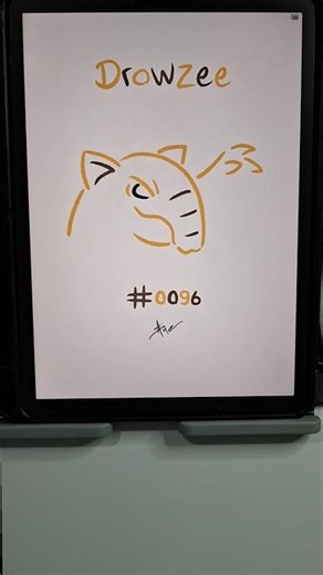 Drowzee simple art #pokemon #pokemonart #shorts