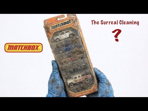 The surreal Cleaning Process of a Matchbox Mini Cars After an Extreme Off-Road Adventure
