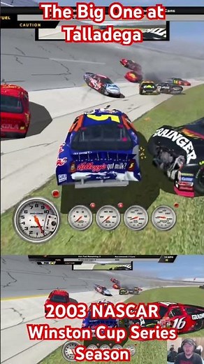 The Big One! Wreck at Talladega 2003 NASCAR Winston Cup Series Season!!!