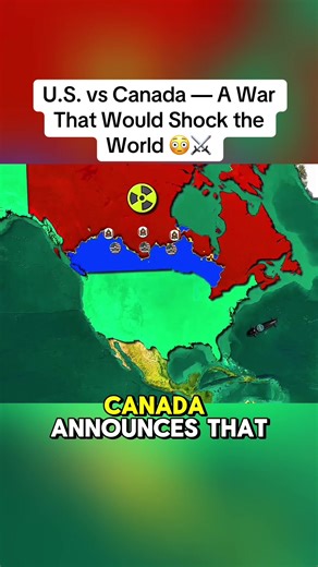 U.S. vs Canada — A War That Would Shock the World 😳⚔️ #geography | canada flag