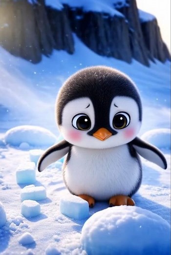 Baby Pingu #cartoonstory #animation #penguin #ice #moralstories #youtubeshorts