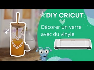 DIY Cricut: Decorate a straw glass with vinyl and your Cricut Maker
