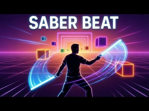 BEAT SABER Immersive Interactive Warm Up ⚡ | Real Life Rhythm Game | Viral Interactive Game