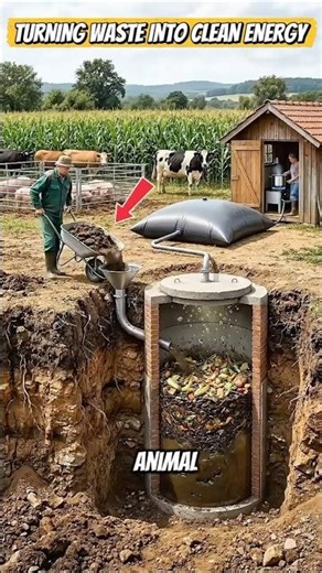 The Simplest Way to Turn Manure Into Power #farming #greenenergy