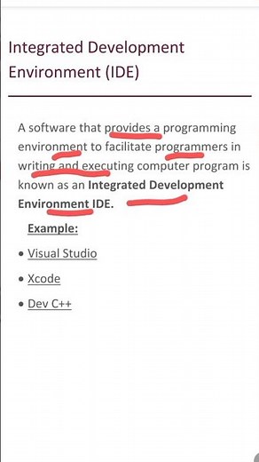 Integrated Development Environment #IDE#computer #clanguage #basic #mr_atif62 #skills