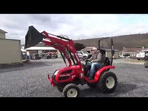 2017 Branson 2400H Compact Tractor With BL100 Quick Attach Loader 4X4 3 Point Hitch 540 PTO For Sale