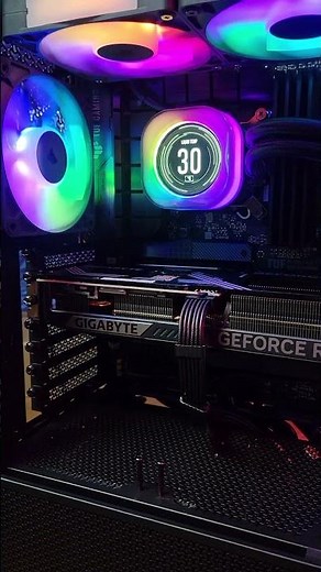 Corsair - icue link titan 360 rx lcd liquid cpu cooler #pcgaming #rtx #gaming