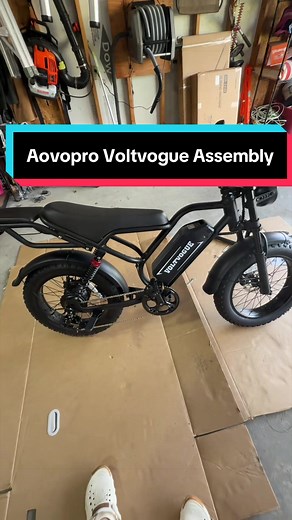 The @Aovopro Official Voltvogue assembly video! #voltvogue #ebike #ebikes #tiktokshopstockup #tiktokshopmothersday