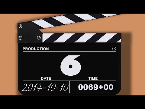 Clapperboard Countdown 10 sec BEST Timer (v 173) Filmklappe countdown timer with sound effects uHD