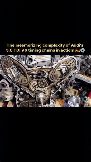 The Most Complex Engine? Audi 3.0 TDI Timing Chains 🤯 #shorts