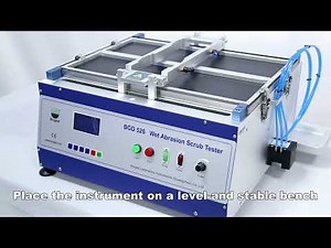 Wet Abrasion Scrub Resistance Tester