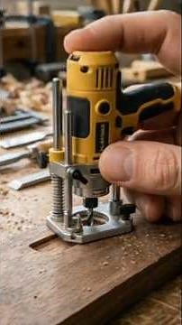 Mini electric micro plunge router (precision depth cut type) #woodworking #wood #tools #diy