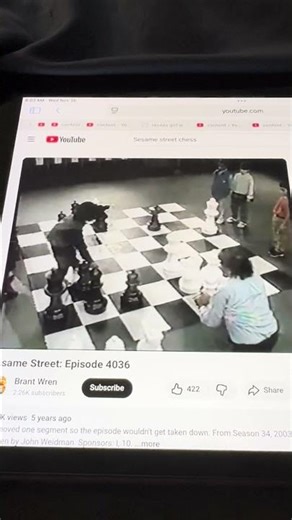 Sesame Street Chess Game Time Lapse Kids