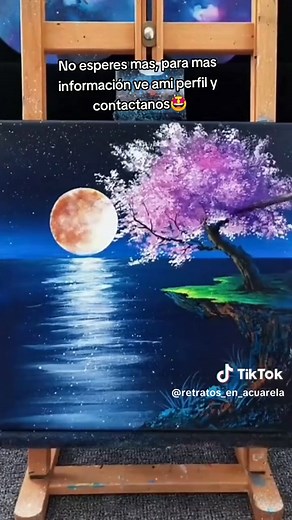 Aprende a Pintar Paisajes Nocturnos con Acrílico