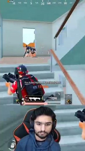 1 v 4 DBS Clutch in Apartment PUBG Mobile #Shorts