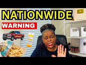 BREAKING: Urgent Nationwide Recalls (Food, Snacks, Cars & Meds)