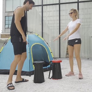 Watch Telescoping Stool Collapsable Retractable Stool for Adults on Amazon Live