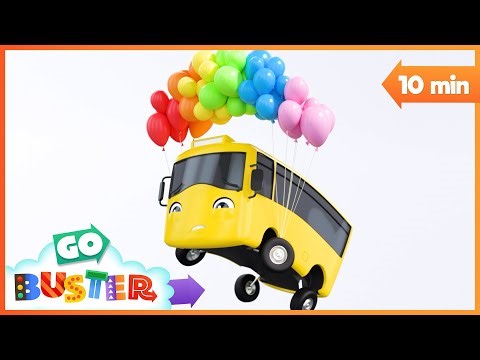 🚌Buster's Big Balloon Disaster!🎈🌤️ | Go Buster! | Moonbug Kids - Vehicles