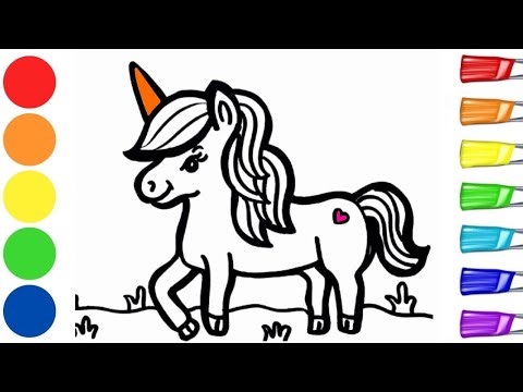 🌈✨❤️🦄How to Draw a Unicorn | Easy Animals Drawing | Step by Step Art Tutorial