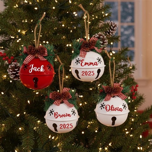 Personalized Jingle Bell Christmas Tree Ornament 2025, Custom Jingle Bell, Christmas Tree Ornament, Custom Bell Ornament, Christmas Gift - Etsy